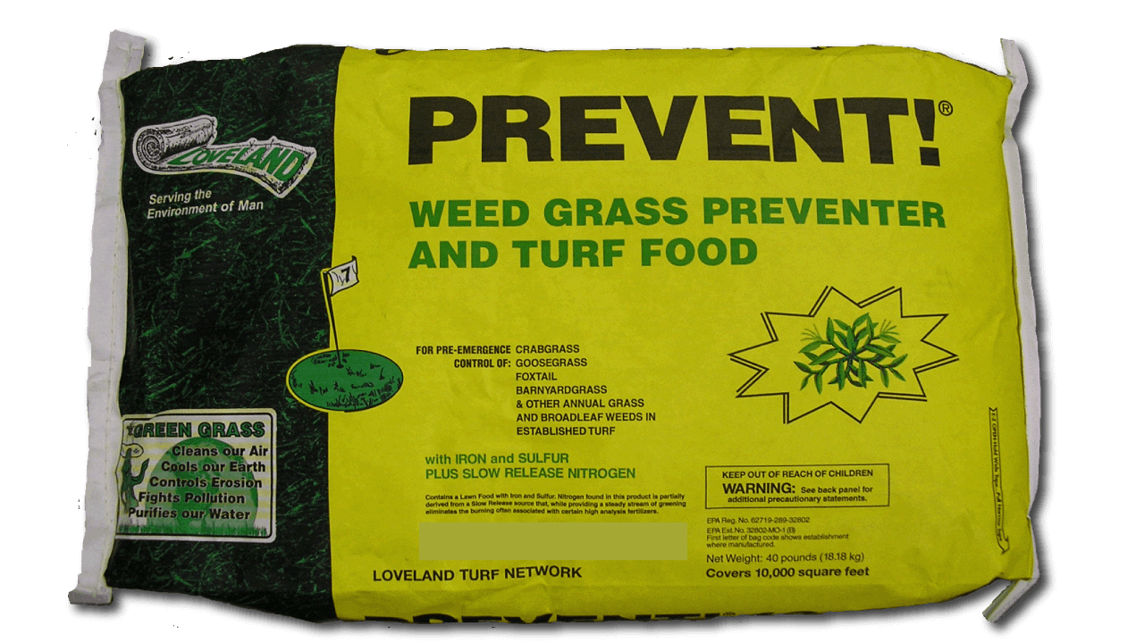 PREVENT! - Crabgrass Preventer and Fertilizer- Grass Pad