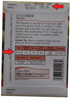 How to Read a Seed Label