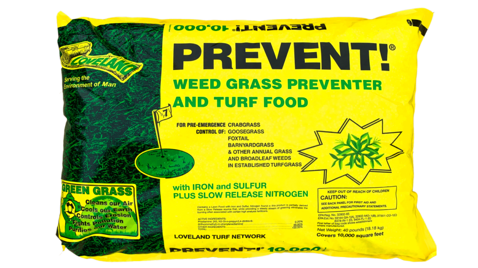 PREVENT!® Crabgrass Preventer and Fertilizer Grass Pad